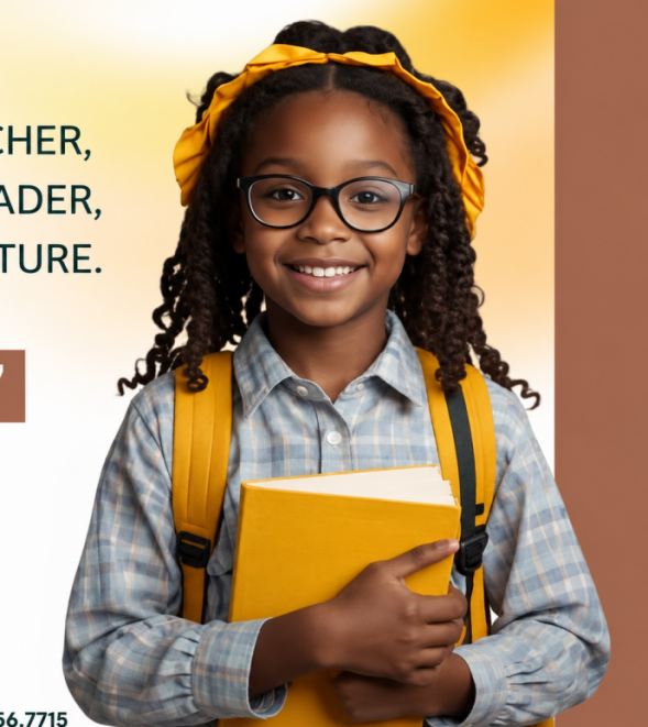 Student achieving academic excellence